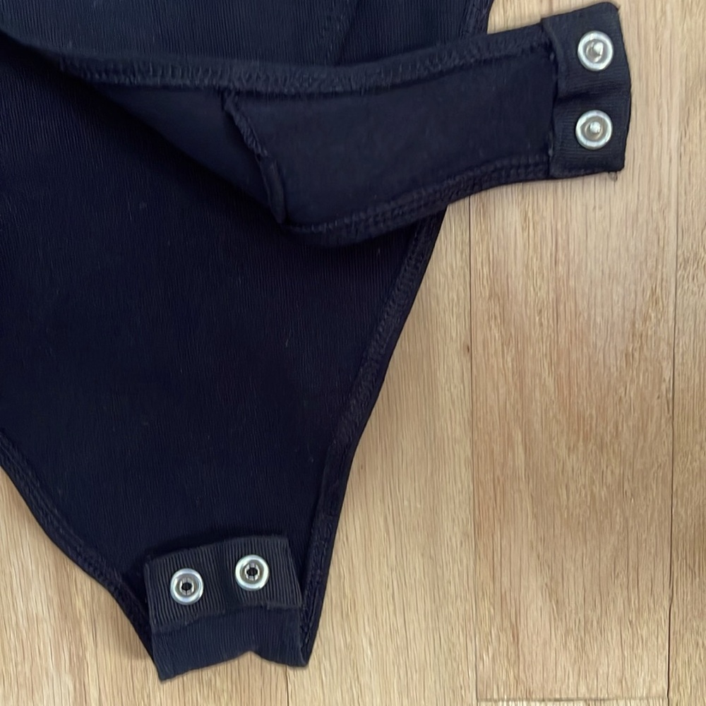Zara Black Asymmetric One-Shoulder Bodysuit - Picture 10 of 11